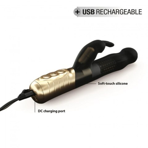 Marc Dorcel BABY RABBIT BLACK & GOLD 2.0 - Wibrator króliczek Marc Dorcel BABY RABBIT BLACK & GOLD 2.0 - Wibrator króliczek